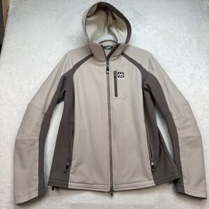 66 North Iceland Softshell Jacket Mens Large Polartec Hooded Outdoor Coat